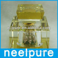 9k square golden crystal bottle perfume for car decoration